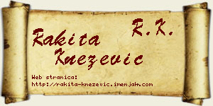 Rakita Knežević vizit kartica